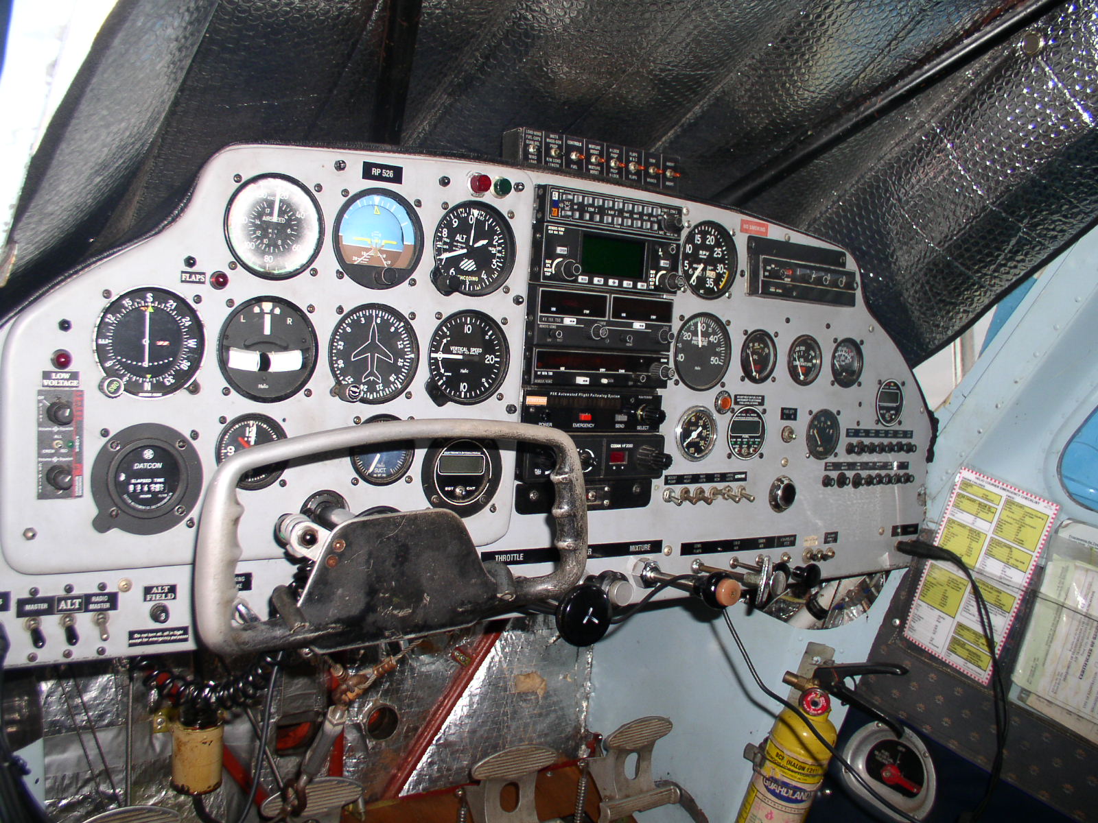 airplane cockpit